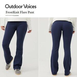 Outdoor Voices Frostknit Flare Leggings, Dark Sky S NWT